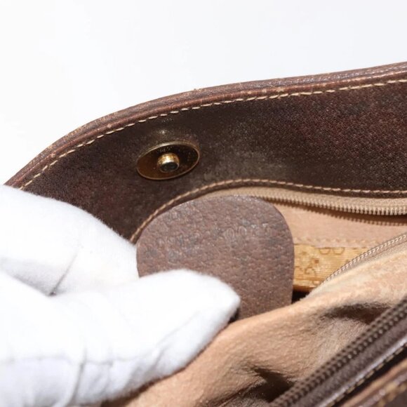 GUCCI GG Supreme Shoulder Bag PVC Leather Beige - Picture 14 of 15